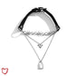 Sundown PU Leather Skeleton Necklace
