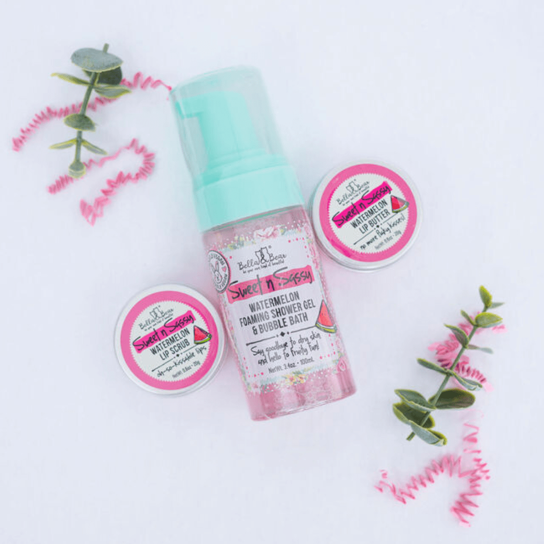 Sweet n’ Sassy: Travel-Size Shower & Lip Care Set