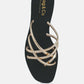Sweetin Strappy Flat Slip On Sandals