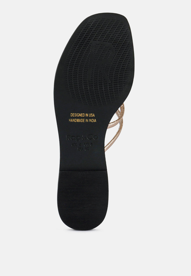 Sweetin Strappy Flat Slip On Sandals