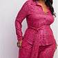 Sylvia Luxury Sequin Shirt and Wide Leg Pants Set