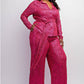 Sylvia Luxury Sequin Shirt and Wide Leg Pants Set