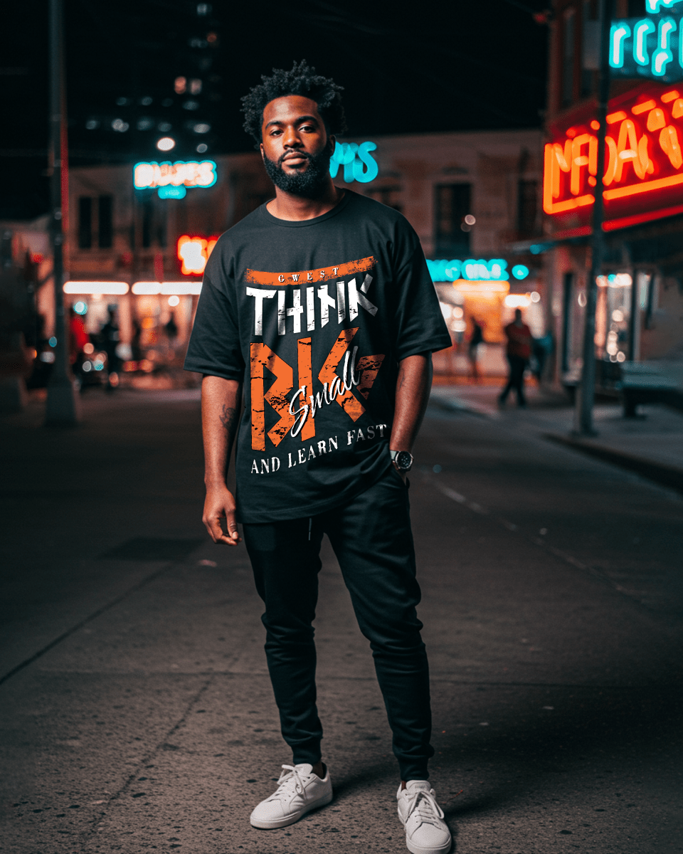 Think Big Oversized Men's T-Shirt