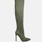 Tilera Stretch Over The Knee Stiletto Boots