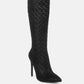 Tinkles Embossed High Heeled Calf Boots