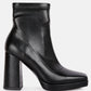 Tintin Square Toe Ankle Heeled Boots