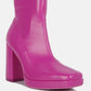 Tintin Square Toe Ankle Heeled Boots