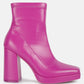 Tintin Square Toe Ankle Heeled Boots