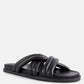 Tora Quilted Strap Slider Flats