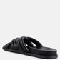 Tora Quilted Strap Slider Flats