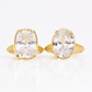 Sterling Silver Oval Cut CZ Cocktail Ring