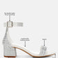 Twerky Rhinestones Embellished Block Sandals