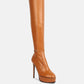 Twinkles Patent Stiletto Heeled Long Boots