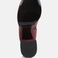 Tzar Faux Leather High Heeled Platfrom Calf Boots