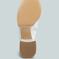 Tzar Faux Leather High Heeled Platfrom Calf Boots