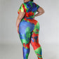 Printed Two Piece Leggings Set