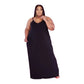 V Collar Loose Maxi Dress
