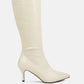 Uptown Pointed Mid Heel Calf Boots