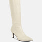 Uptown Pointed Mid Heel Calf Boots