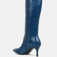 Uptown Pointed Mid Heel Calf Boots