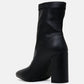 Valeria Pointed Toe High Ankle Boots With Side Zipper