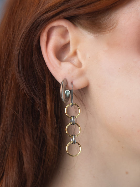 trinity drop earrings