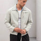 Vintage Washed Denim Jacket - Men's Streetwear Casual Jean Jacket
