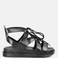 Voopret Tie-Up Flat Sandals