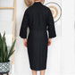 Waffle Kimono Spa Bathrobe -  Absorbent, Lightweight
