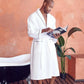 Premium Waffle Piping Robe