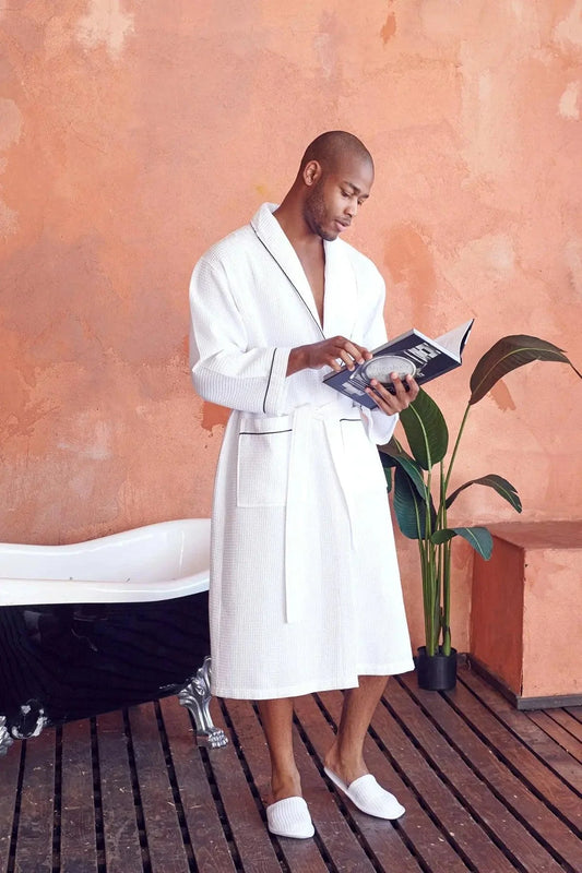 Premium Waffle Piping Robe