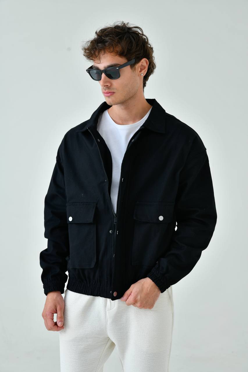 Oversize Washed Gabardine Coat - Unisex Long Trench Coat