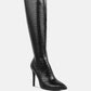 Wheedle Croc High Heeled Calf Boots