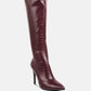 Wheedle Croc High Heeled Calf Boots
