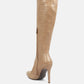 Wheedle Croc High Heeled Calf Boots