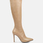 Wheedle Croc High Heeled Calf Boots