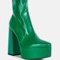 Whippers Patent Pu High Platform Ankle Boots