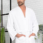 Waffle Kimono Spa Bathrobe -  Absorbent, Lightweight