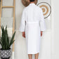 Waffle Kimono Spa Bathrobe -  Absorbent, Lightweight