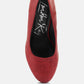 Whitley Croc Texture High Block Heel Pumps