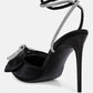 Winged High Heel Rhinestone Embellished Sandals