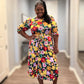 Floral A Line Dress