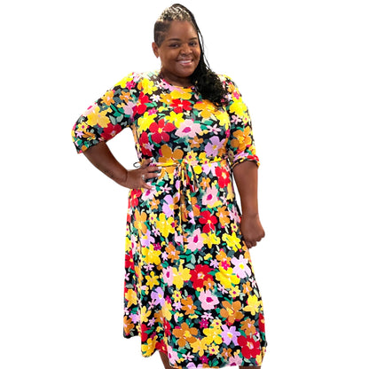 Floral A Line Dress