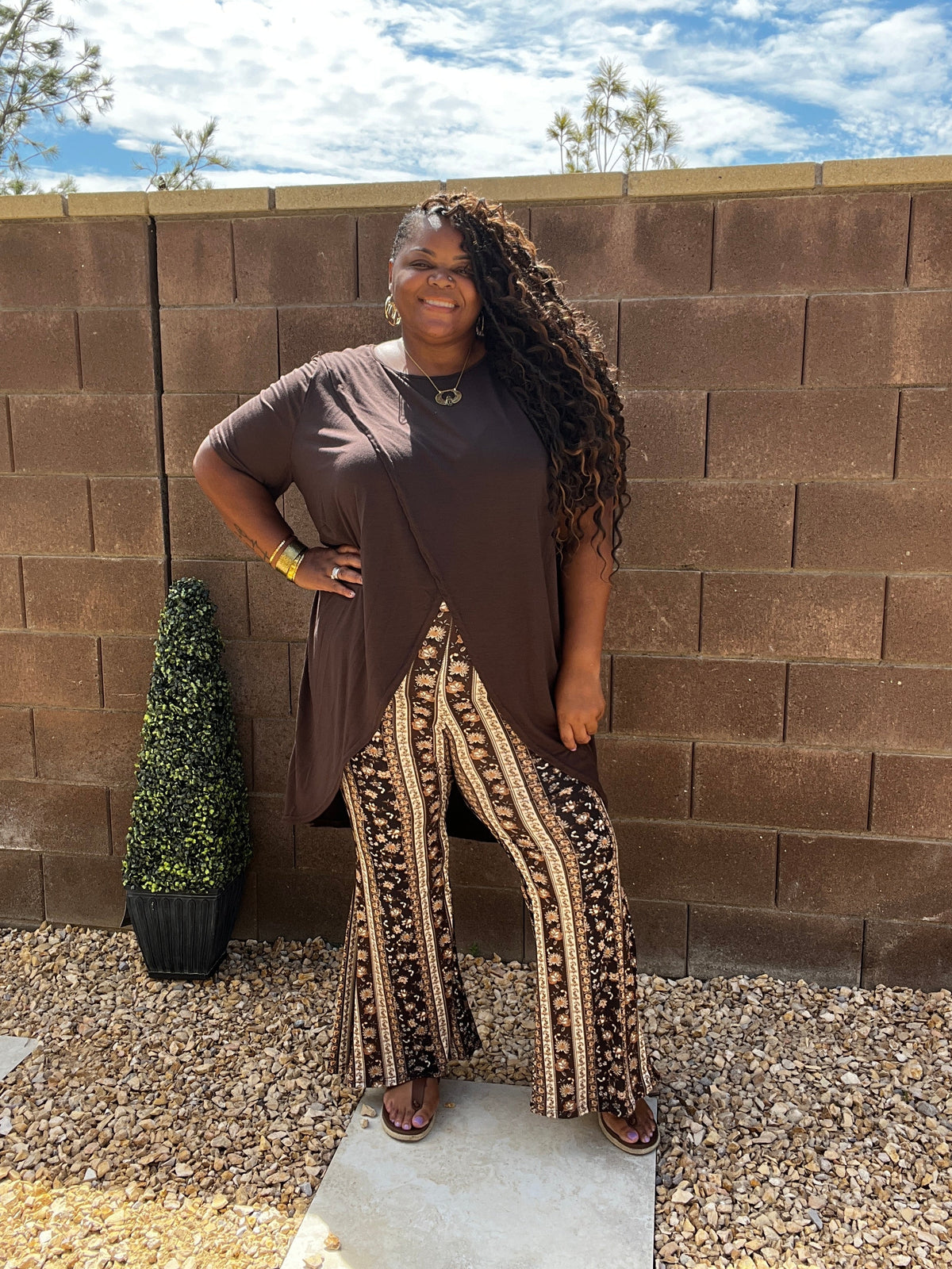 Hi-Low Tulip Hem Top