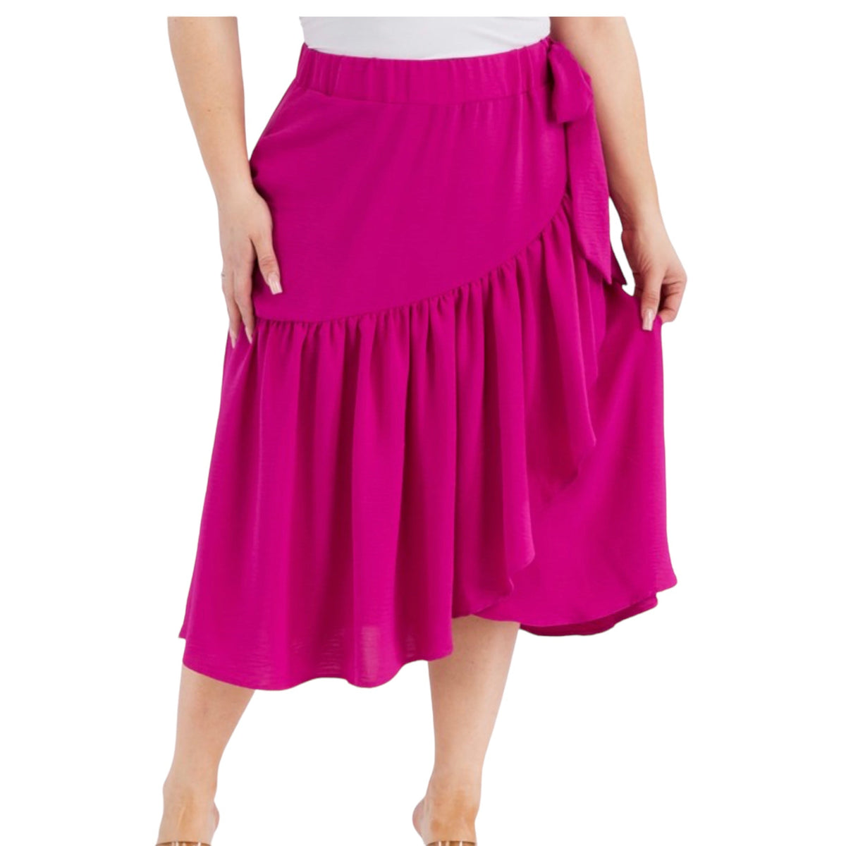 Airflow Midi Skirt With A Bow