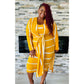 Striped Halter Cardigan Set