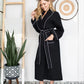 Waffle Piping Bathrobe – Lightweight Spa-Style Comfort