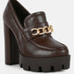 Y2K Chunky High Block Heeled Loafers