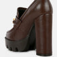 Y2K Chunky High Block Heeled Loafers