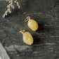 Yellow Opal Hoop Charms